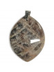 Pendentif en Pierre de Lune Noire - Forme Libre