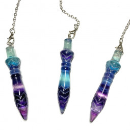 Pendule de Thot en Fluorite Multicolore