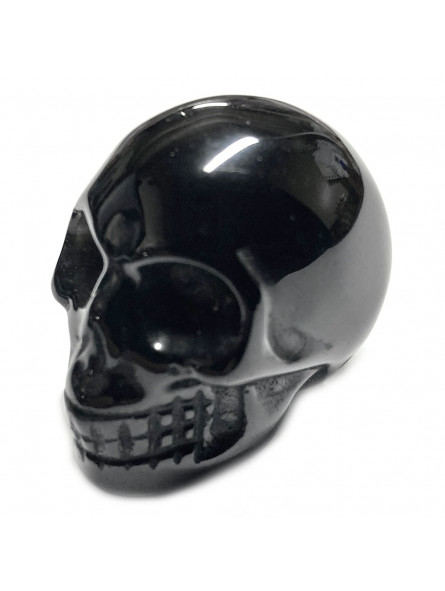 Crâne en Obsidienne Noire