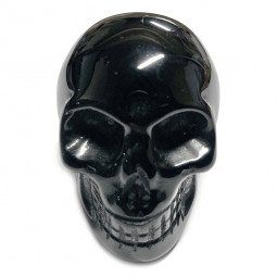 Crâne en Obsidienne Noire