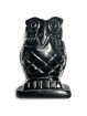 Chouette en Obsidienne Noire