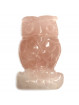 Chouette en Quartz Rose
