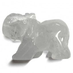 Éléphant en Cristal de Roche
