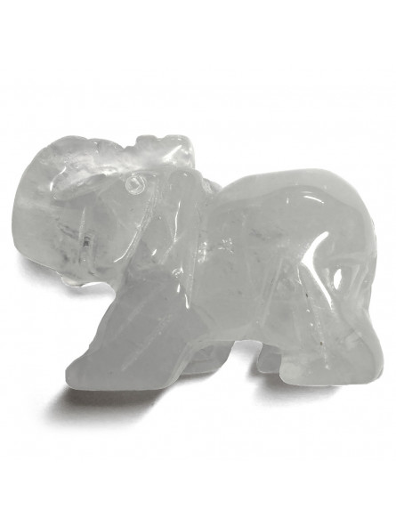 Éléphant en Cristal de Roche