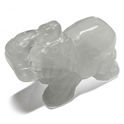 Éléphant en Cristal de Roche