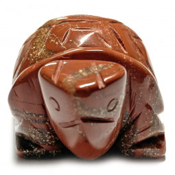 Tortue en Jaspe Rouge