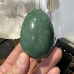 Oeuf en Aventurine Verte - 65mm