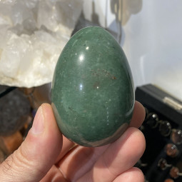 Oeuf en Aventurine Verte - 65mm