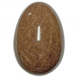 Œuf en Quartz Rutilé Doré