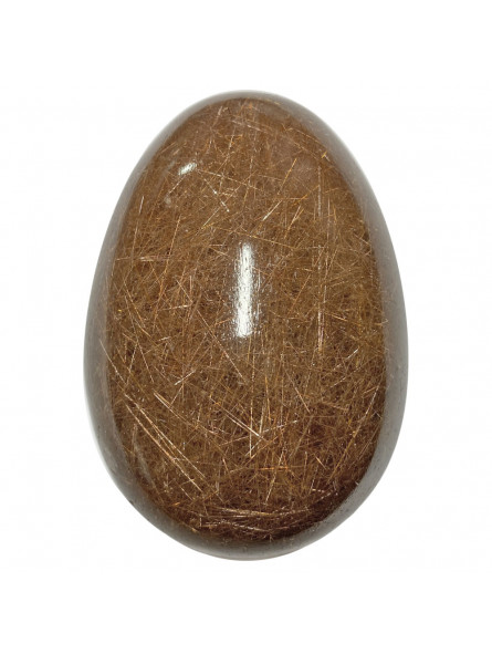 Œuf en Quartz Rutilé Doré