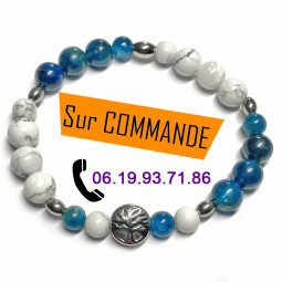 Bracelet Boules Apatite &...