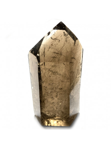 Pointe Naturelle en Quartz Fumé Rutile
