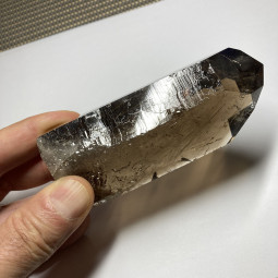 Pointe Naturelle en Quartz Fumé Rutile