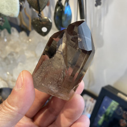 Pointe Naturelle en Quartz Fumé - Pointe Cathédrale