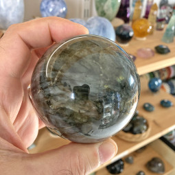 Sphère en Labradorite de 7 cm