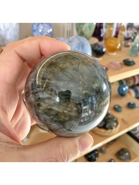 Sphère en Labradorite de 7 cm
