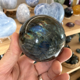 Sphère en Labradorite de 7 cm