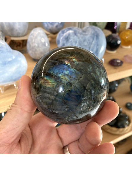 Sphère en Labradorite de 7 cm