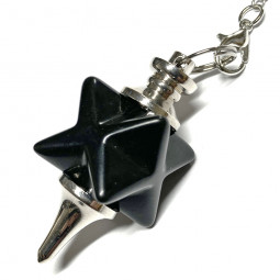Pendule Merkaba en Tourmaline Noire