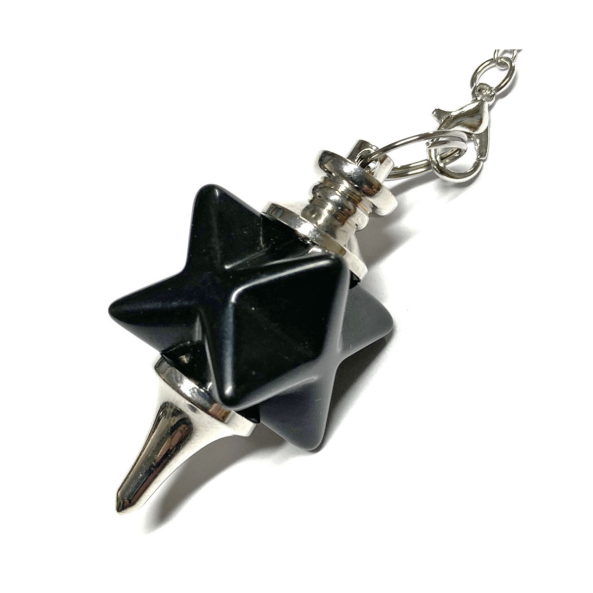 Pendule Merkaba en Tourmaline Noire