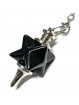 Pendule Merkaba en Tourmaline Noire