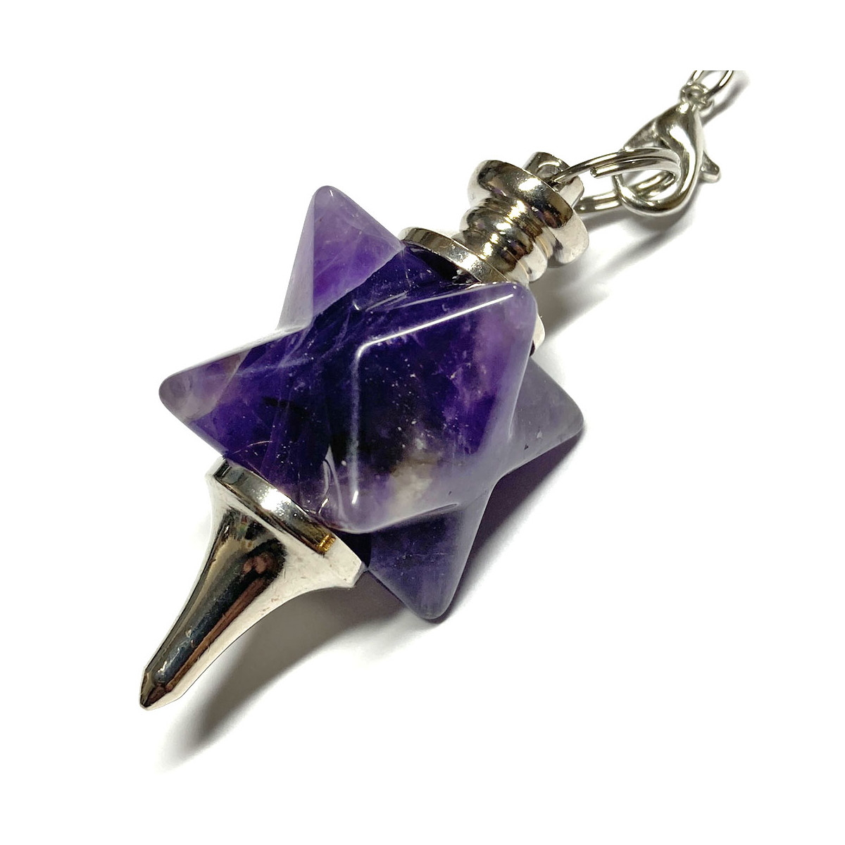 Pendule Merkaba en Améthyste