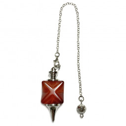 Pendule Merkaba en Cornaline