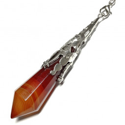 Pendule Vortex en Cornaline