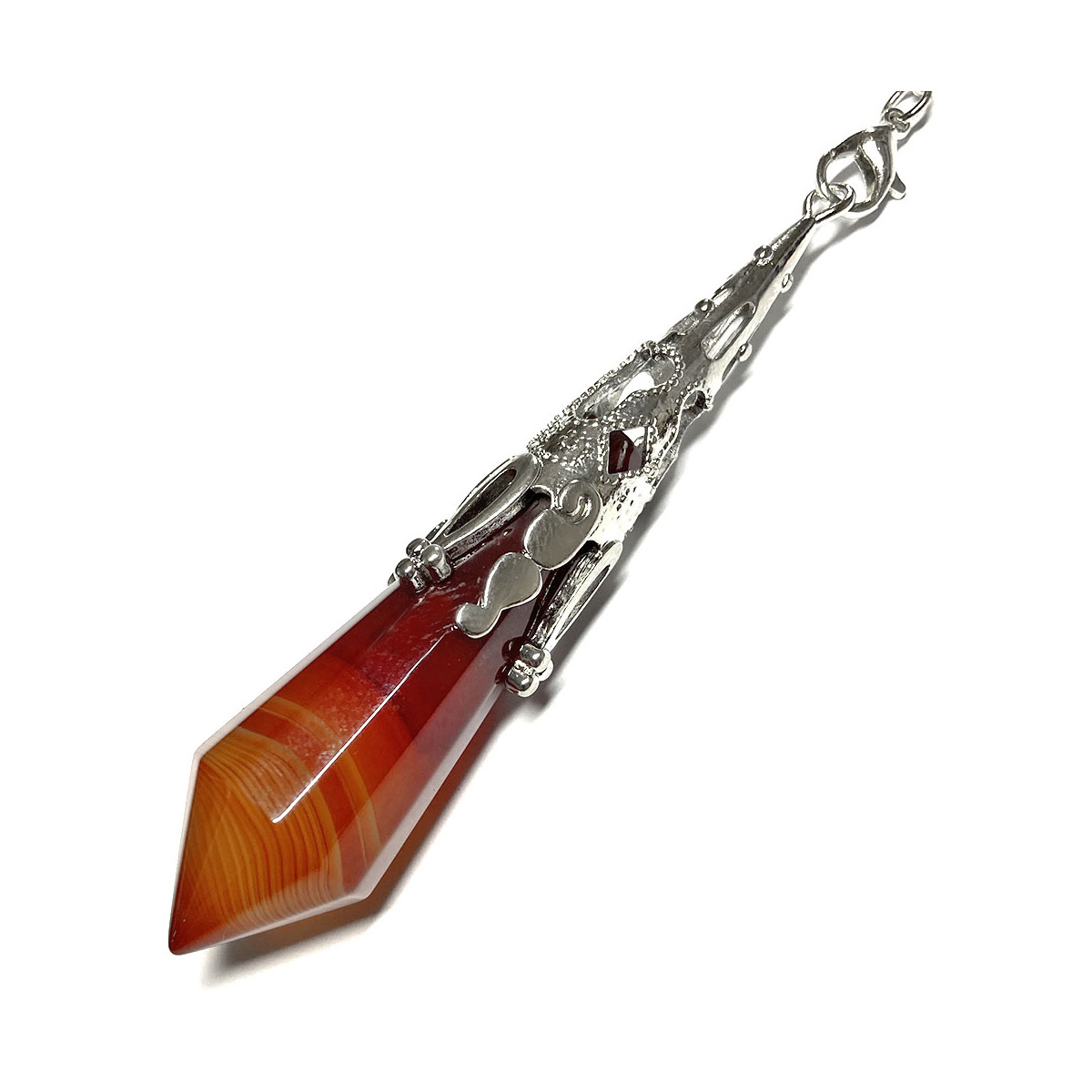 Pendule Vortex en Cornaline