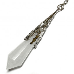 Pendule Vortex en Cristal de Roche