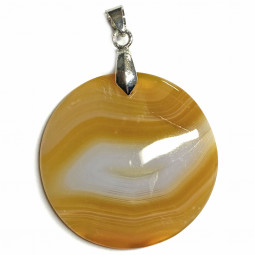 Pendentif en Agate Ronde