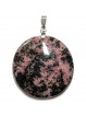 Pendentif en Rhodonite rond - 34mm