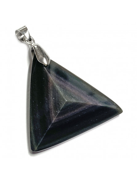Pendentif en Obsidienne Oeil Céleste - Forme Triangulaire