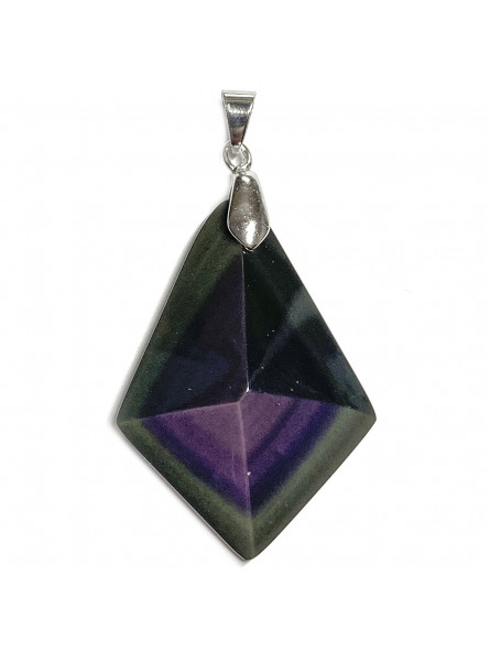 Pendentif en Forme de Cravate en Obsidienne Oeil Céleste