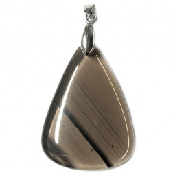 Pendentif Goutte en Obsidienne à Lamelles