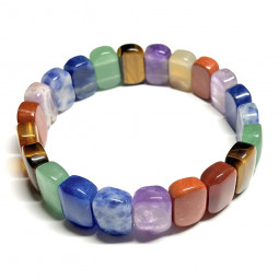 Bracelet en Pierres Naturelles Multicolores