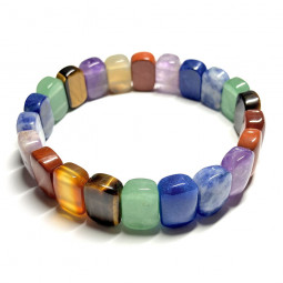 Bracelet en Pierres Naturelles Multicolores