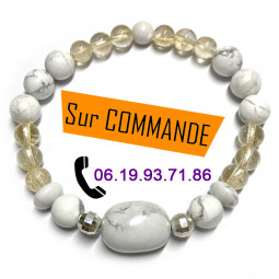 Bracelet Boules en Citrine...