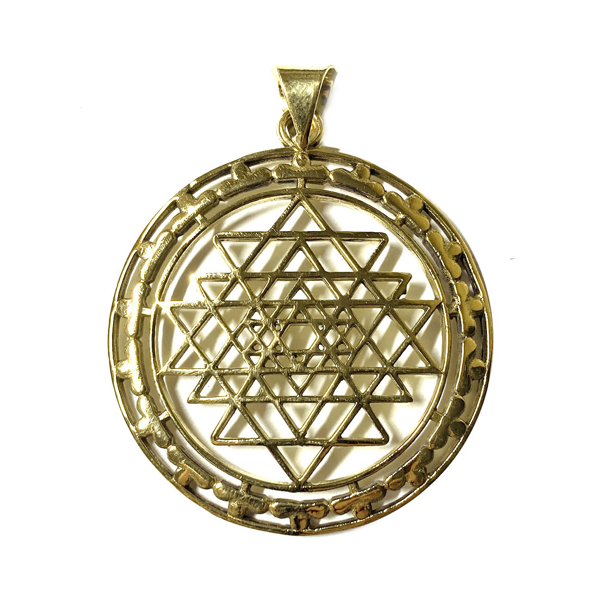 Pendentif Sri Yantra en Bronze