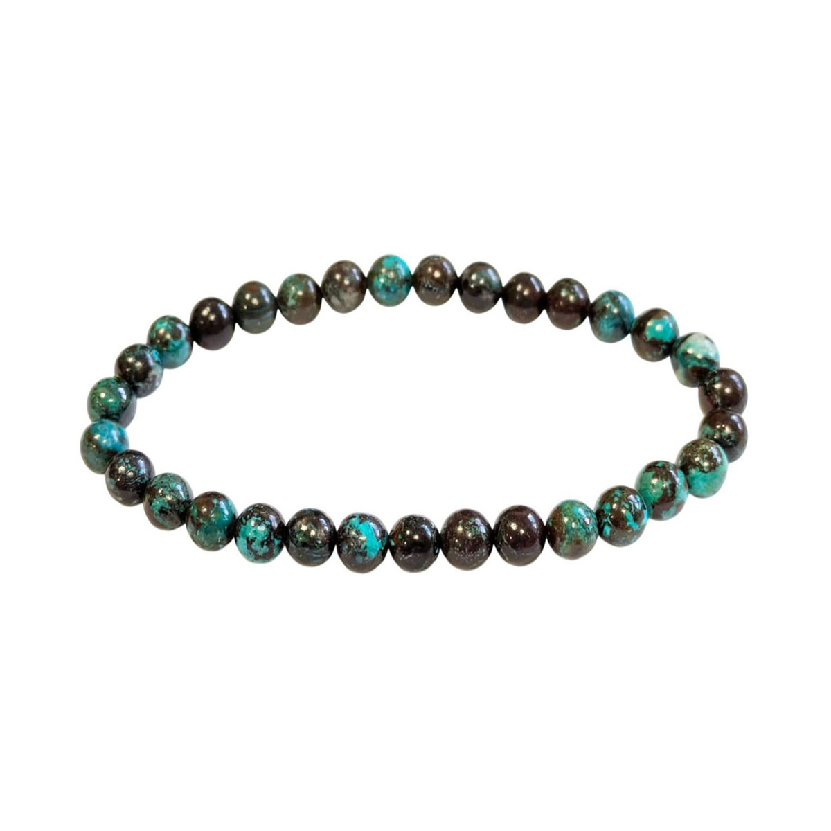 Bracelet Boules en Chrysocolle - 6mm