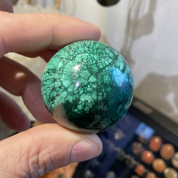 Sphère en Malachite de 43 mm