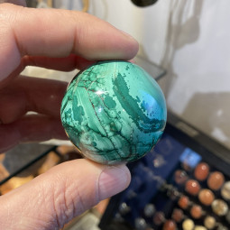 Sphère en Malachite de 43 mm