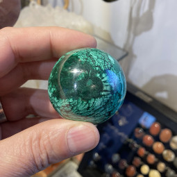 Sphère en Malachite de 43 mm