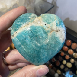 Coeur en Amazonite - 186 grammes