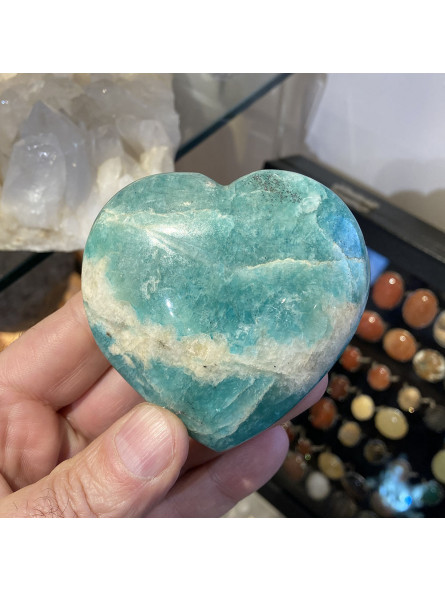 Coeur en Amazonite - 186 grammes