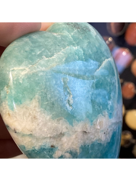 Coeur en Amazonite - 186 grammes