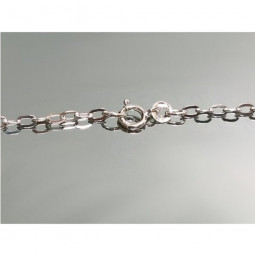 Large Chaine en Argent - Longueur 50 cm