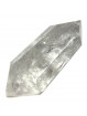 Pointe en Cristal de Roche Polie Biterminée - 395 Grammes