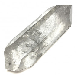 Pointe en Cristal de Roche Polie Biterminée - 150 Grammes