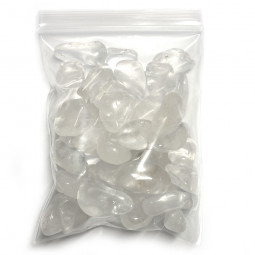 Pierre Roulée de Cristal de Roche en Sachet de 100 Grammes